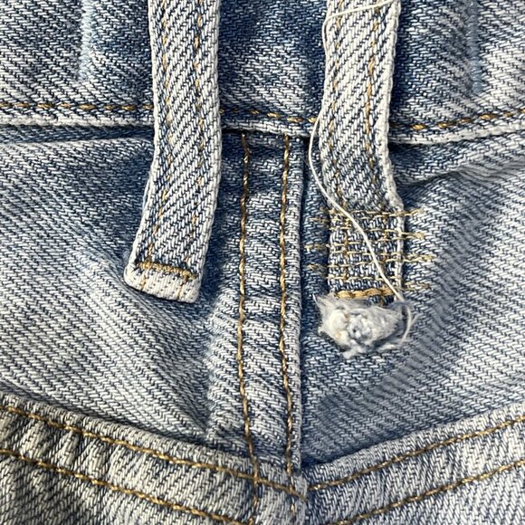 We The Free Denim Jean Shorts High Rise Size 31 Distressed Raw Hem - Picture 7 of 7